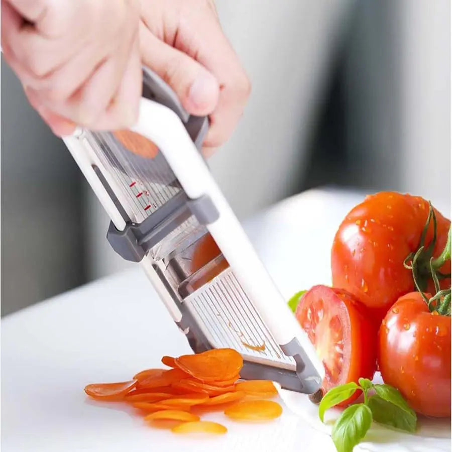 Adjustable Stainless Steel Multifunctional Vegetable Chopper and Slicer, 1 Count Kitchen Utensil and Gadget
