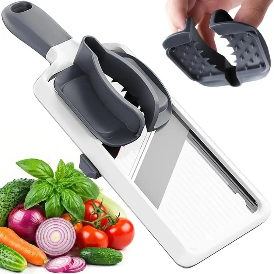Adjustable Stainless Steel Multifunctional Vegetable Chopper and Slicer, 1 Count Kitchen Utensil and Gadget