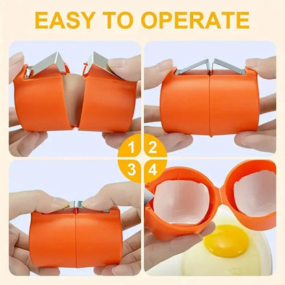 Professional Eggshell Opener and Separator Tool for Kitchen and Restaurant Use