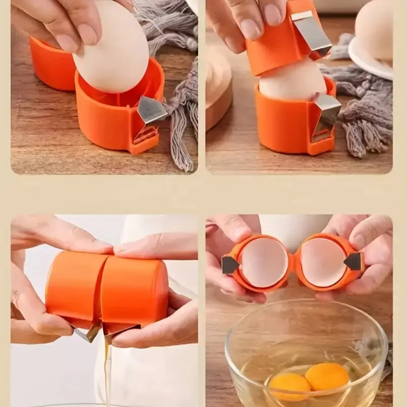 Professional Eggshell Opener and Separator Tool for Kitchen and Restaurant Use
