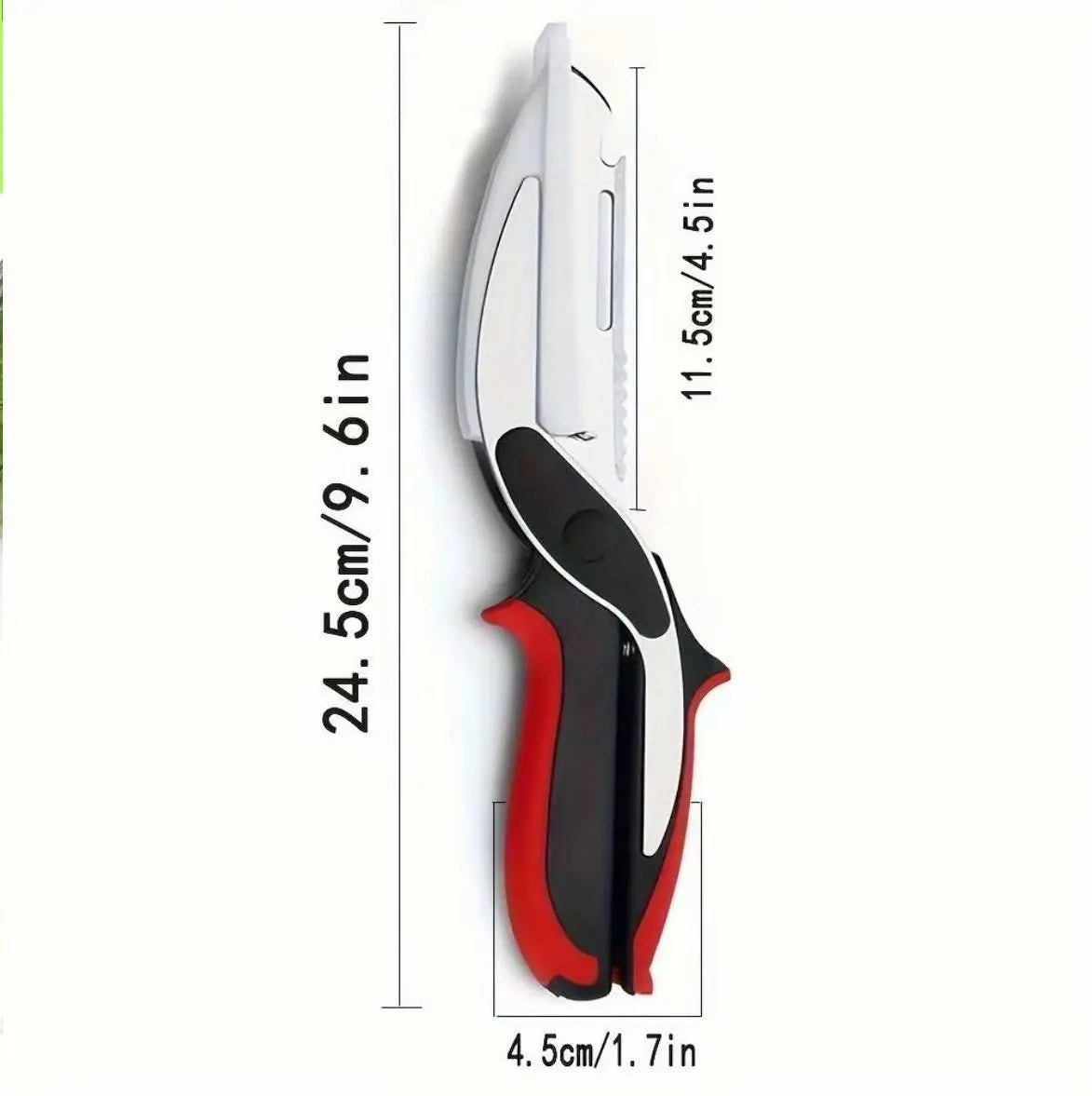 Professional Stainless Steel Kitchen Scissors for Vegetables and Meat - Includes Cutting Board and Quick Slicing Functionality