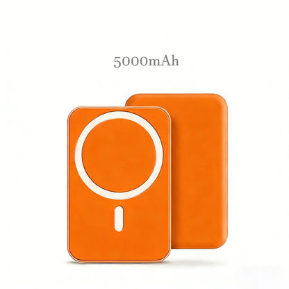 5000mAh Magnetic Charging Battery with MagSafe Wireless Fast Charging Technology for iPhone 12-17 Series - Compact and Portable Power Bank