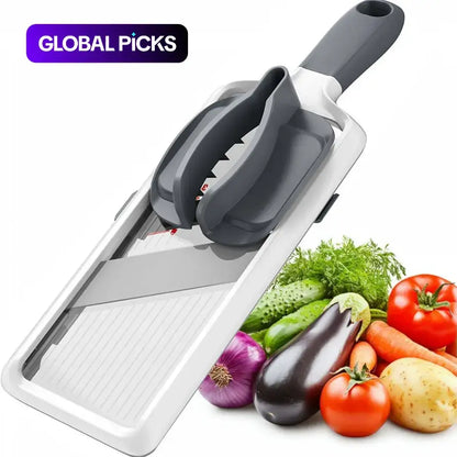 Adjustable Stainless Steel Multifunctional Vegetable Chopper and Slicer, 1 Count Kitchen Utensil and Gadget