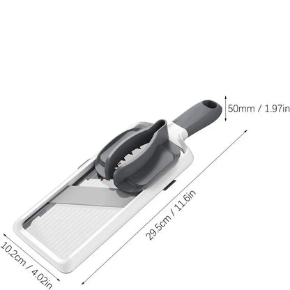 Adjustable Stainless Steel Multifunctional Vegetable Chopper and Slicer, 1 Count Kitchen Utensil and Gadget