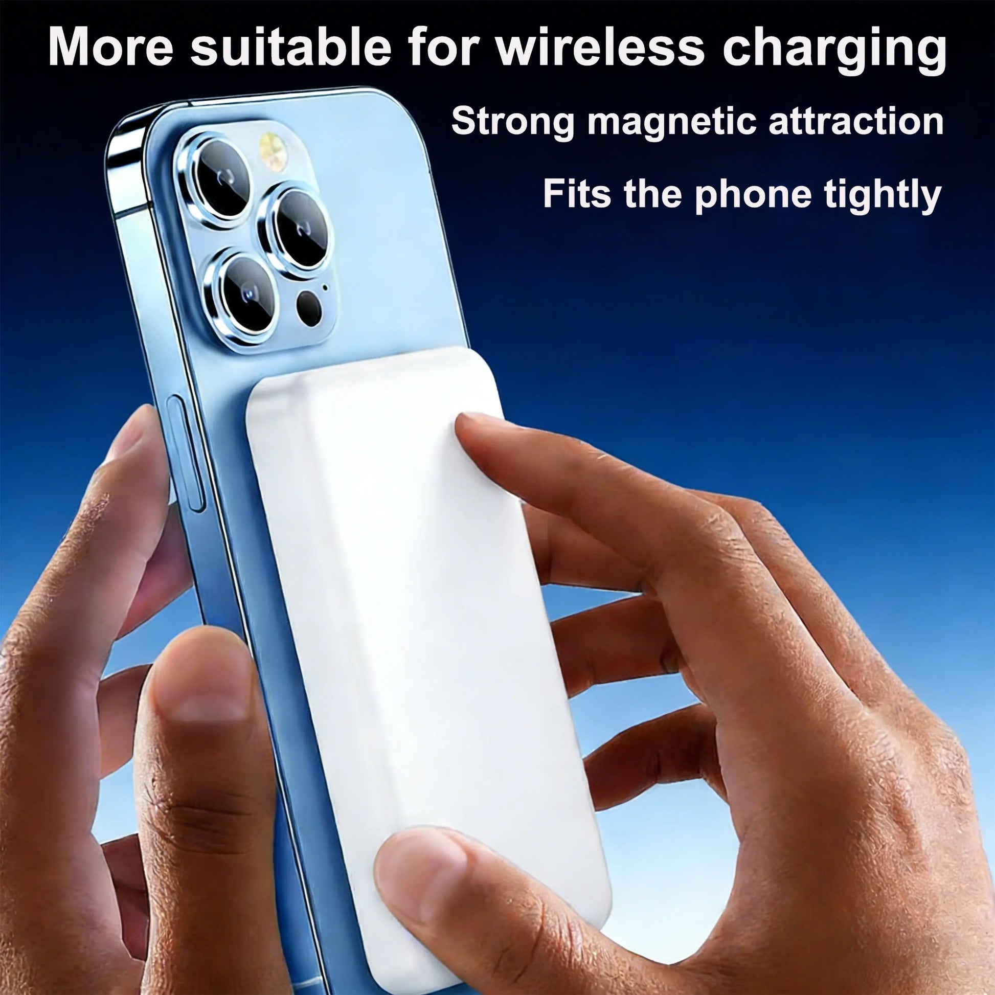 5000mAh Magnetic Charging Battery with MagSafe Wireless Fast Charging Technology for iPhone 12-17 Series - Compact and Portable Power Bank