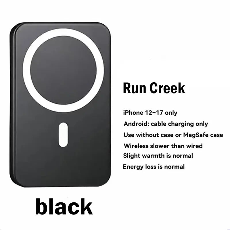 10,000mAh Magnetic Power Bank for iPhone 12-17 Series - Optimal Performance with MagSafe Case or Without, Portable Wireless Charger - Ideal Father's Day Gift