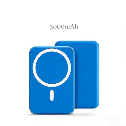 5000mAh Magnetic Charging Battery with MagSafe Wireless Fast Charging Technology for iPhone 12-17 Series - Compact and Portable Power Bank